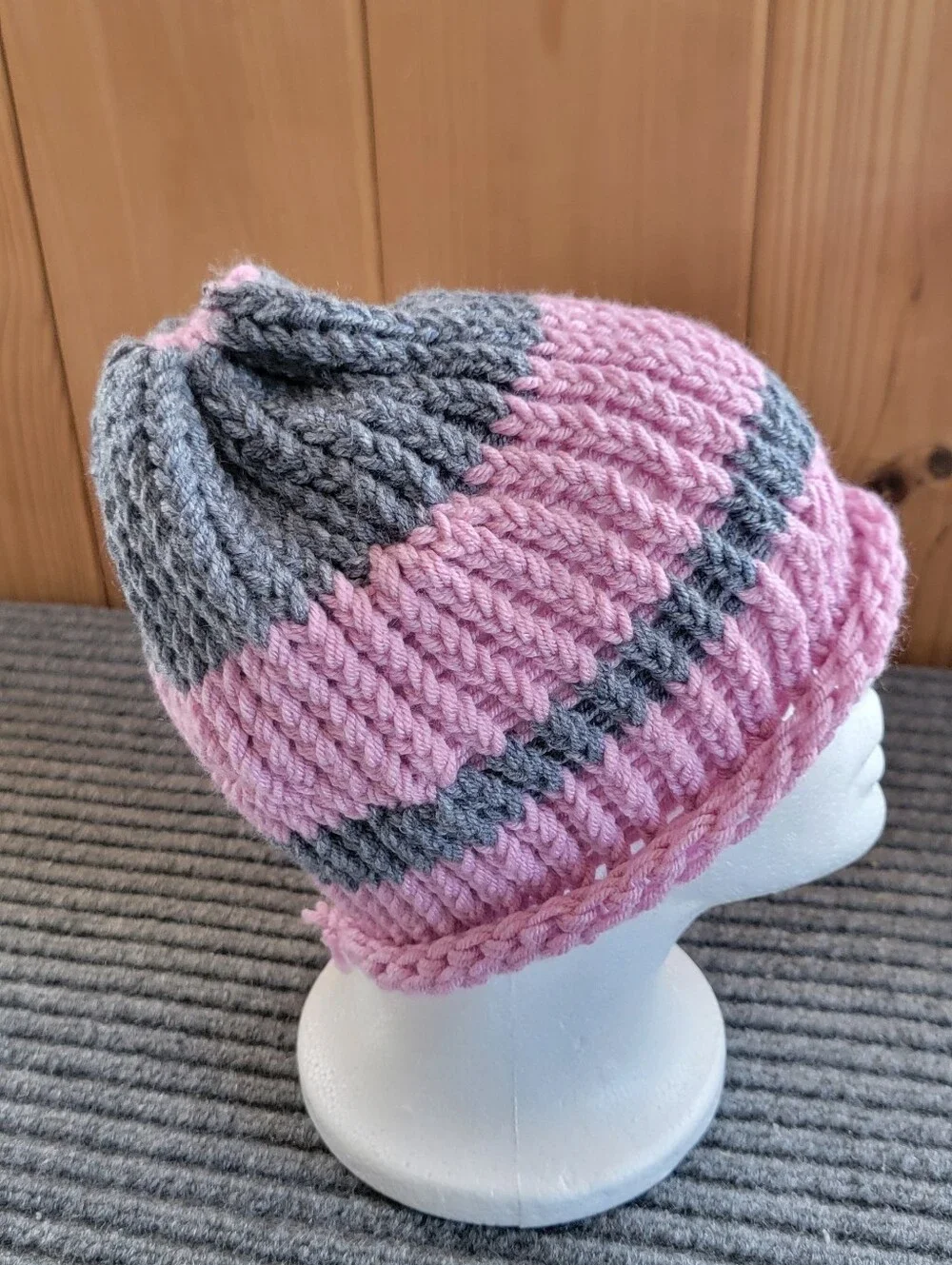 Adult Knitted Home Made Winter Hat